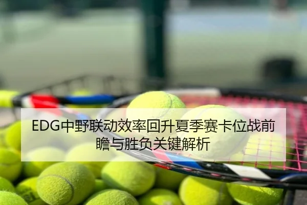 EDG中野联动效率回升夏季赛卡位战前瞻与胜负关键解析