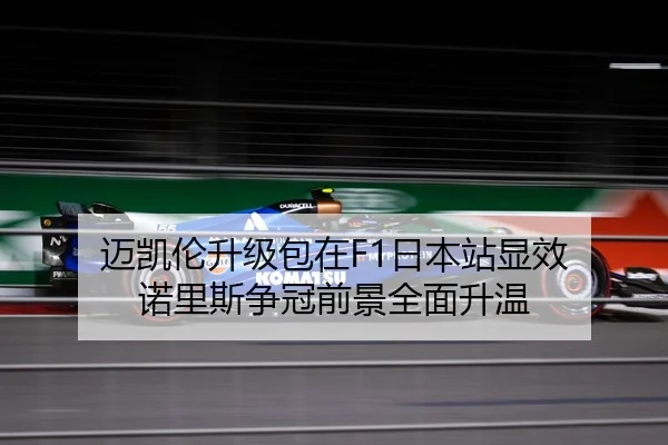 迈凯伦升级包在F1日本站显效 诺里斯争冠前景全面升温